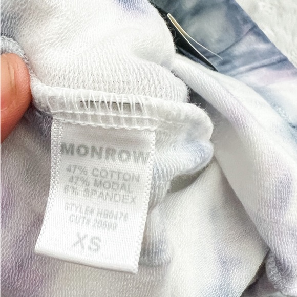 NWT- MONROW Midnight Iris Active Sweatpants Legging Two Tone Crystal Tie Dye - Picture 13 of 16